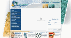 Desktop Screenshot of firstimpressionsdentistry.com